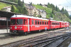 RhB (Rhätische Bahn), St. Mortiz, 10. July 2004